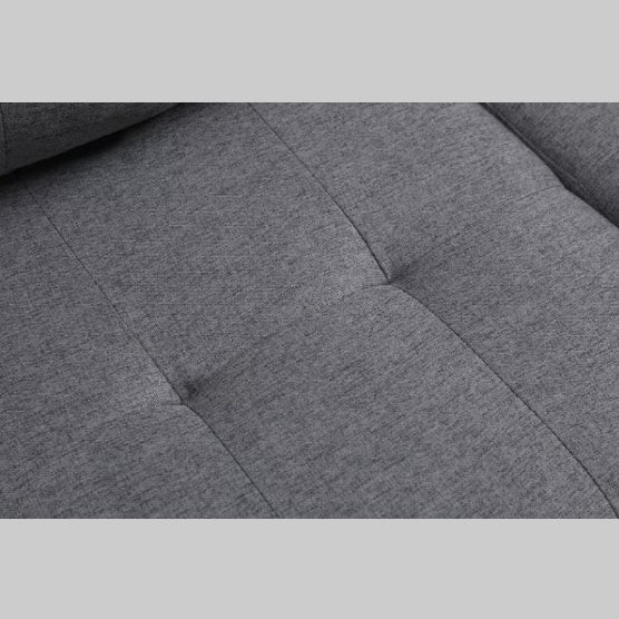 Modern L-Shaped Fabric Sectional Sofa, Grey Couch for Living Room