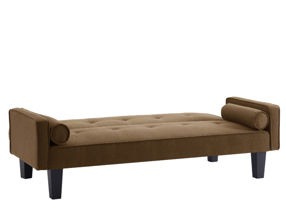 Fabric Sofa Medieval Loveseat with Pillows, Living Room Button Tufted Sofa, Pull Point Design